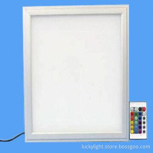 Color-changing RGB Full-color LED Panel Light with 12/24V DC Operating Voltage, 155° Beam Angle